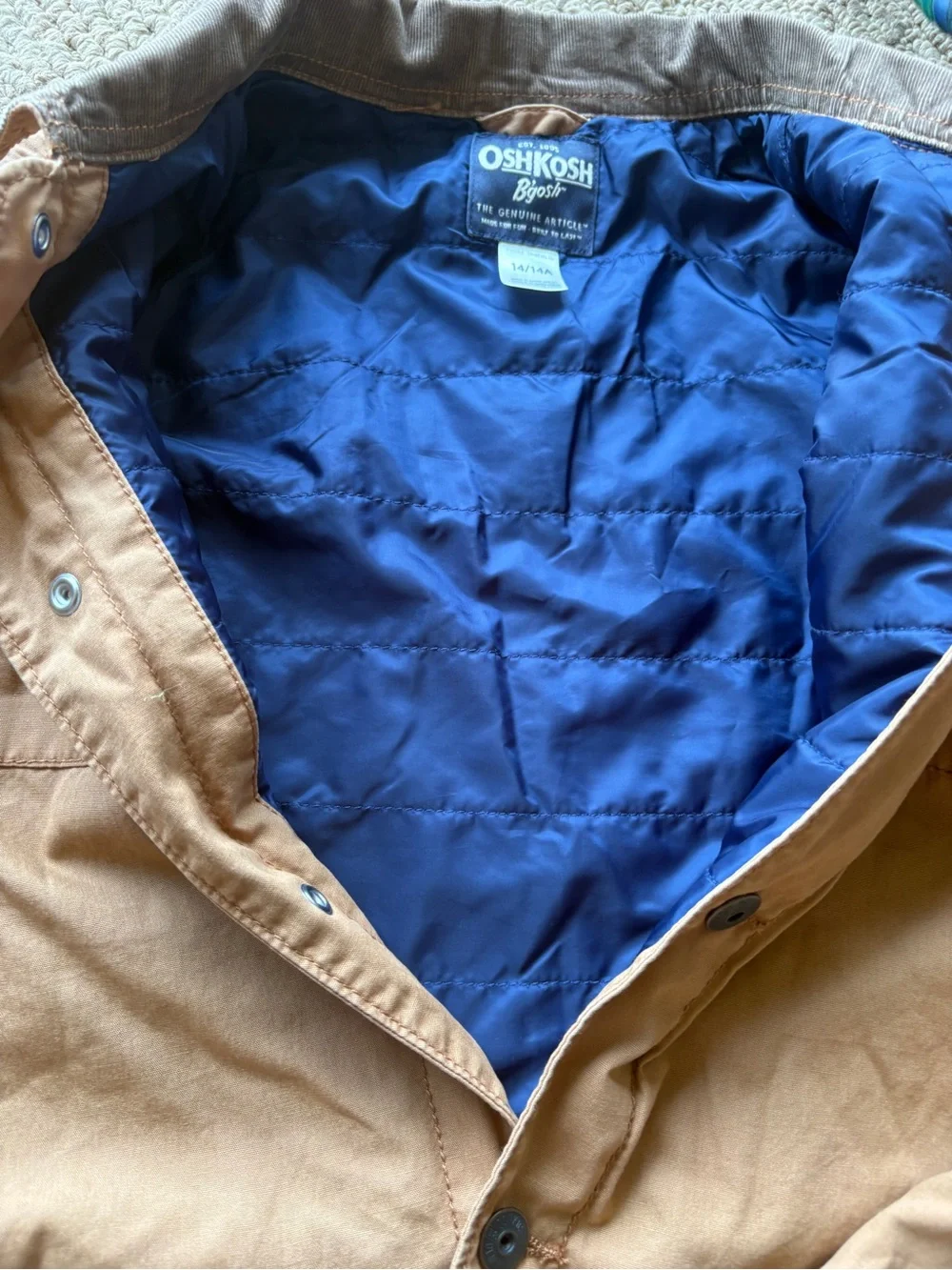 OshKosh B'gosh Brown Tan Work-Style Barn Kids' Jacket 14